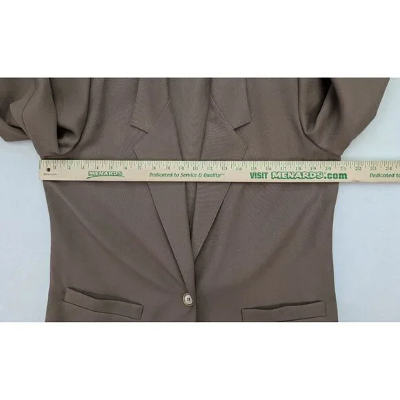 Alfred Dunner Women's Blazer Jacket Size 8 Beige Unlined Lightweight - Picture 6 of 14